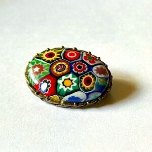 Morano Glass Millefiori pin